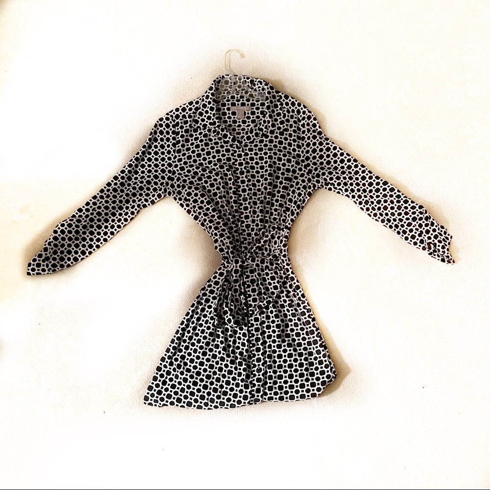 Banana Republic Button Down Wrap Dress with Tie